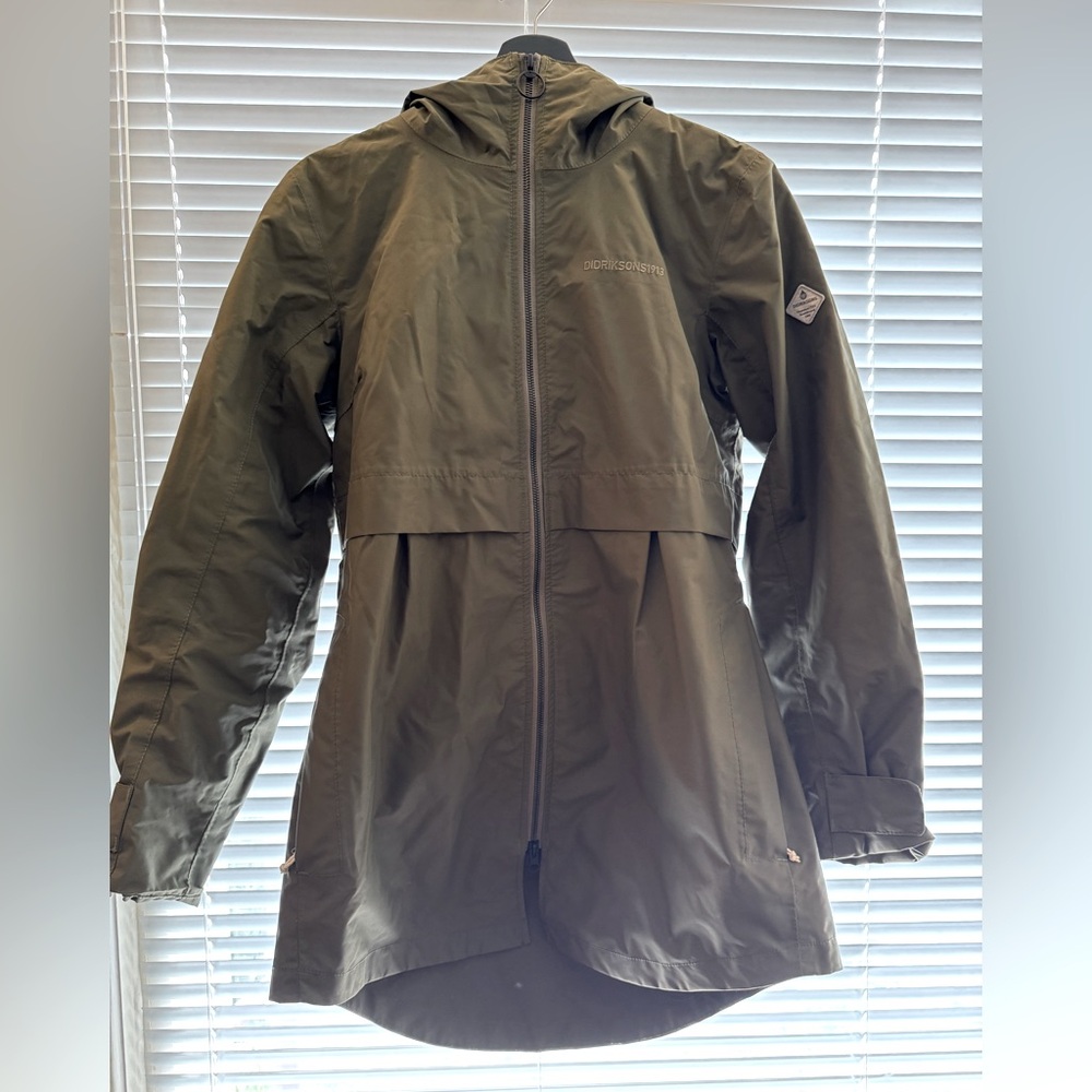 Didriksons 1913 Grundsund SWEDEN Size 36 Raincoat 100% Waterproof Rain Jacket